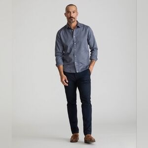 UNTUCKit Men's Dark Blue Casual Shirt, Size XL